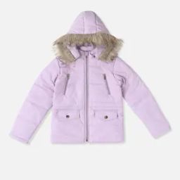 Girls Quilted Zip-Front Hooded Jacket-picture-21