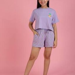 Girls Printed Top & Shorts Set-picture-26