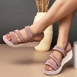 Women Slip-On Wedges Heeled Sandals-image-24