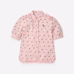 Star Print Shirt with Spread Collar-picture-43