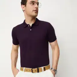 Regular Fit Polo T-Shirt with Short Sleeves-image-74