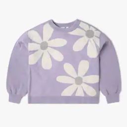 Girls Floral Pattern Sweater-picture-31