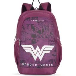 Girls Printed School Backpack with Adjustable Straps-image-4