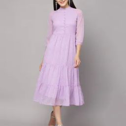 Swiss Dot Tiered Dress-image-12