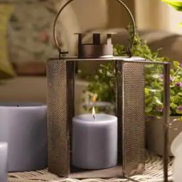 Wax Amber Pillar Candle-25