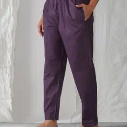 Women Pants with Insert Pockets & Elasticated Waistband-18
