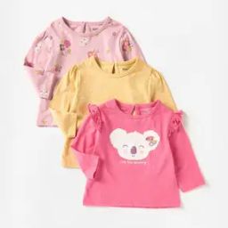 Girls Printed Top Pack of 3-image-5