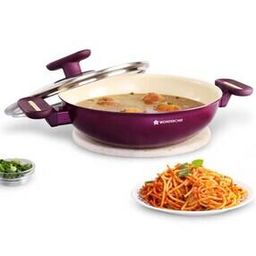 Bellagio Ceramic Kadhai with Lid 2.6L-5