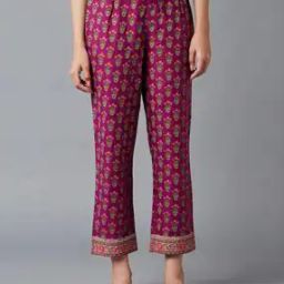 Floral Print Pants with Elasticated Waist-picture-14