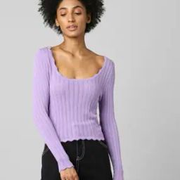 Knitted Scoop-Neck Pullover-picture-9