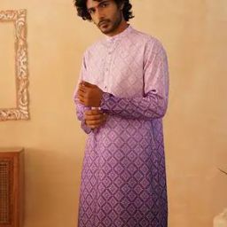 Men Embroidered Regular Fit Long Kurta-image-32