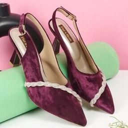 Women Embellished Slingback Pumps-image-15