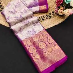 Women Saree with Contrast Zari Border-image-8