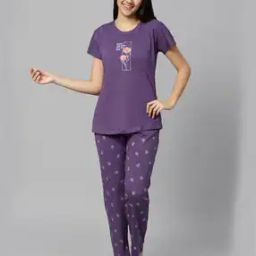 Graphic Print T-Shirt & Pyjamas Set-picture-10