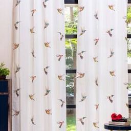 Set of 2 Printed Eyelets Window Curtains-image-59
