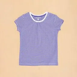 pantaloons junior Girls Striped T-Shirt with Short Sleeves-picture-40