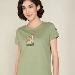 Women Cotton Round Neck T-shirts -picture-51