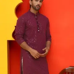 jompers Regular Fit Embroidery Long Kurta   -picture-31