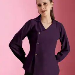 Women Relaxed Fit Wrap Top-image-65