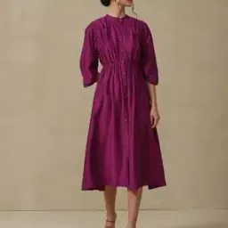Button-Down Fit & Flare Dress-image-57