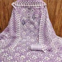 Women Floral Print Unstitched Dress Material-image-13
