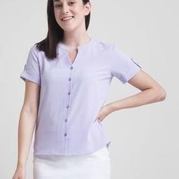 fable street Button-down Roll-up Sleeves Top-picture-13