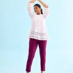 Women Mid-Rise Tapered Fit Pants-picture-33