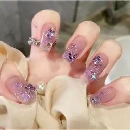 Set of 24 Artificial Reusable Nails-35