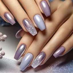 pink truck Set of 24 Artificial Reusable Nails  image 1