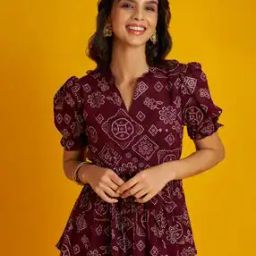 Women Cotton Floral Printed Top-19