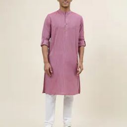 Striped Slim Fit Long Kurta-16