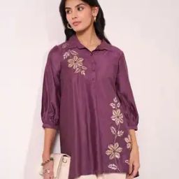 Women Embroidery A-Line Tunic-image-47