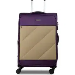 Colourblock Water-Resistant Trolley Bag with Wet Pouch-image-69