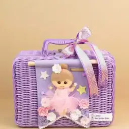 Girls Applique Travel Bag with Dual Handles-image-87