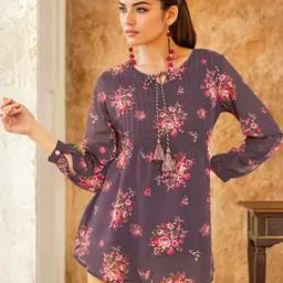 Women Floral Print A-Line Tunic-image-34
