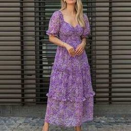 Women Floral Print A-Line Dress-image-32