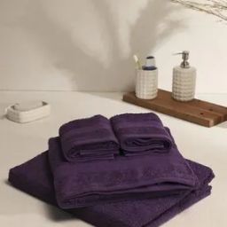 monte carlo Pack of 4 Cotton Bath and Hand Towel                  -picture-39