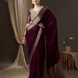 Traditional Saree with Tassels-image-34