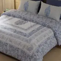 bella casa 180 TC Floral Print Super King-Sized Bedsheet with Pillow Covers-picture-9