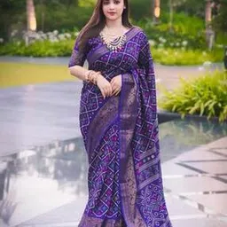  Bandhej Printed Saree-image-57