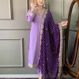Women Embroidery A-line Kurta Set-image-62