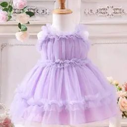 Girls Ruffled Fit & Flare Dress-picture-49