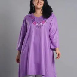 Women Embroidered A-Line Kurti-image-51