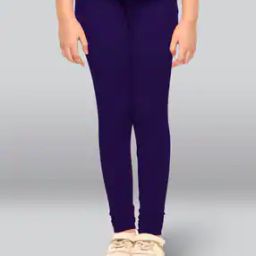 Girls Cotton Elastane Stretch Slim Fit Leggings-image-52