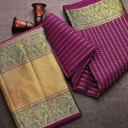 Woven Kanjeevaram Saree with Contrast Border-picture-15