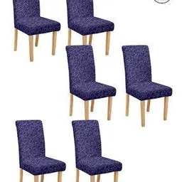 cortina eyelet curtain Pack of 6 Printed Chair Cover-picture-30