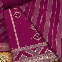  Women Zari Woven Unstitched Dress Material-image-53