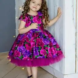 Girls Floral A-line Dress-picture-22