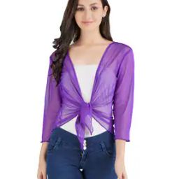Solid Shrug with Front Knot-1