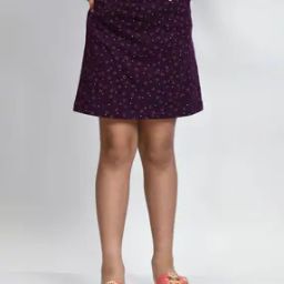 Girls Micro Print Mini Straight Skirt-picture-18